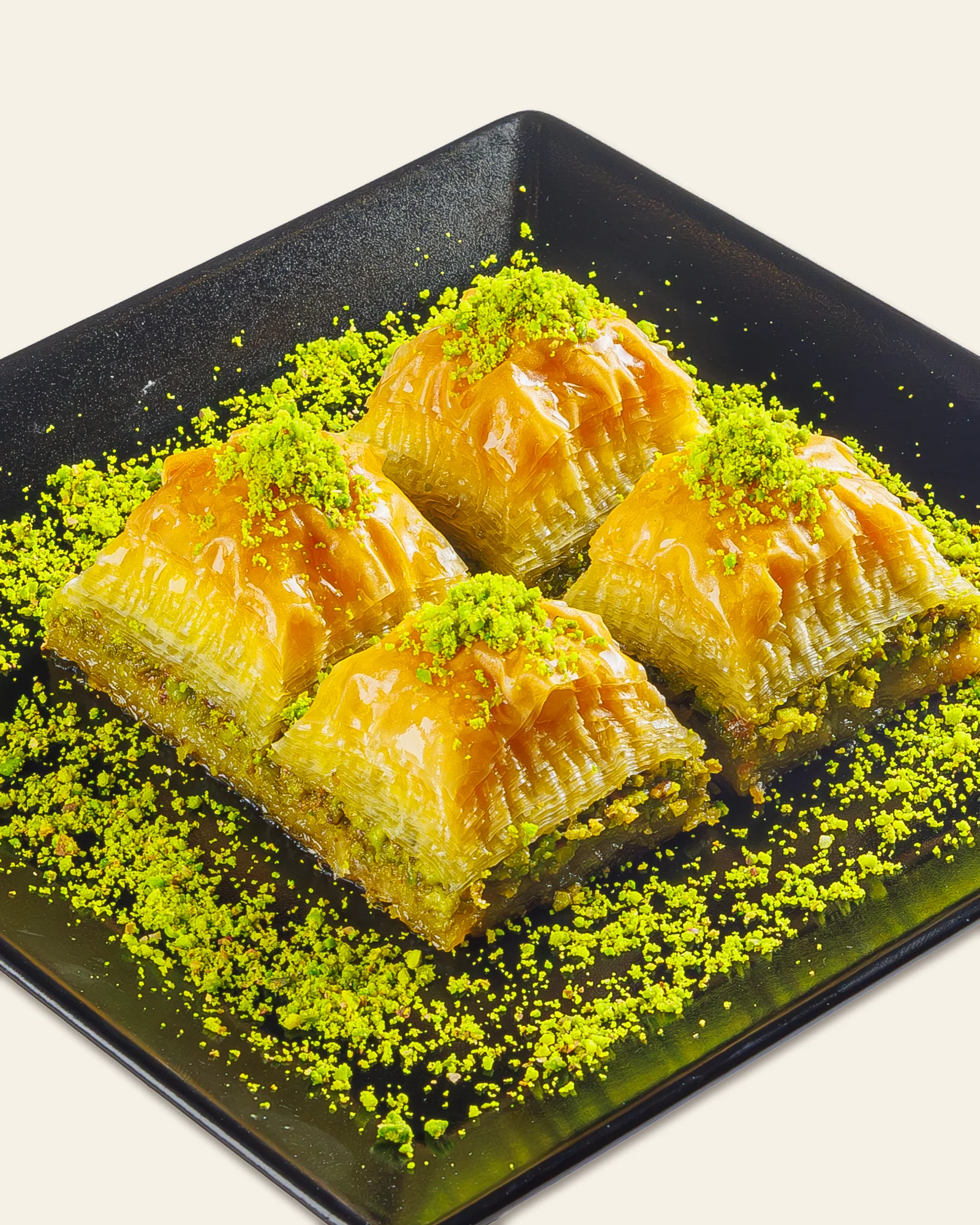 Baklava mit Pistazien – Nahaufnahme