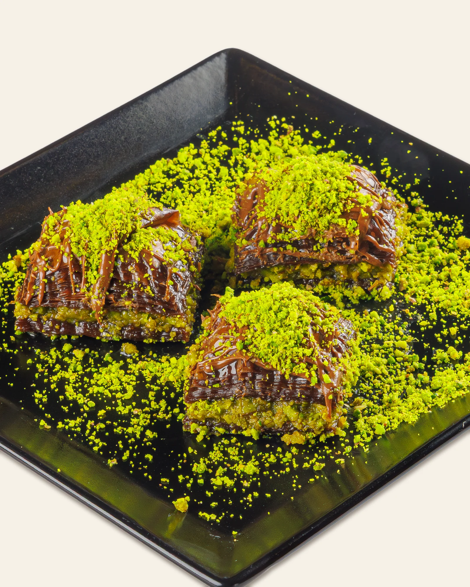 Baklava mit Schokolade – Nahaufnahme