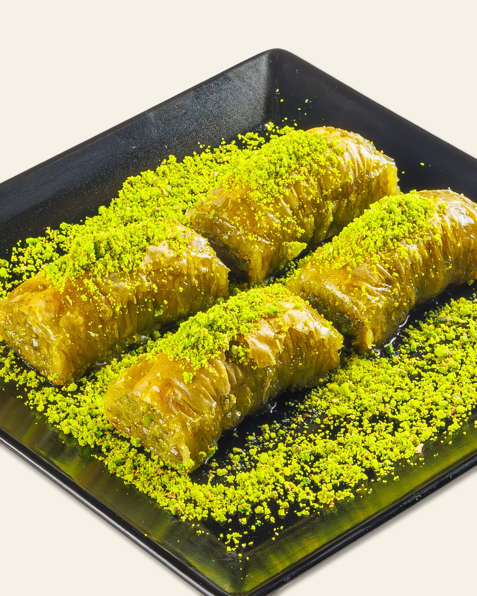 Sarı Burma &ndash; Baklavarolle mit Pistazien &ndash; Nahaufnahme